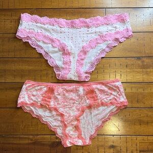 Victoria's Secret Sexy Pink Lace HipsterUsed Panties Medium